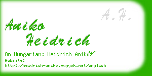 aniko heidrich business card